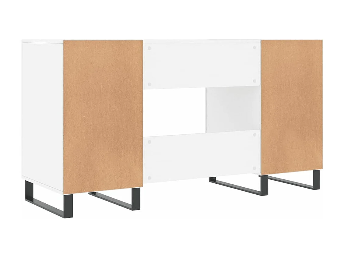 Bureau blanc 140x50x75 bois d'ingénierie