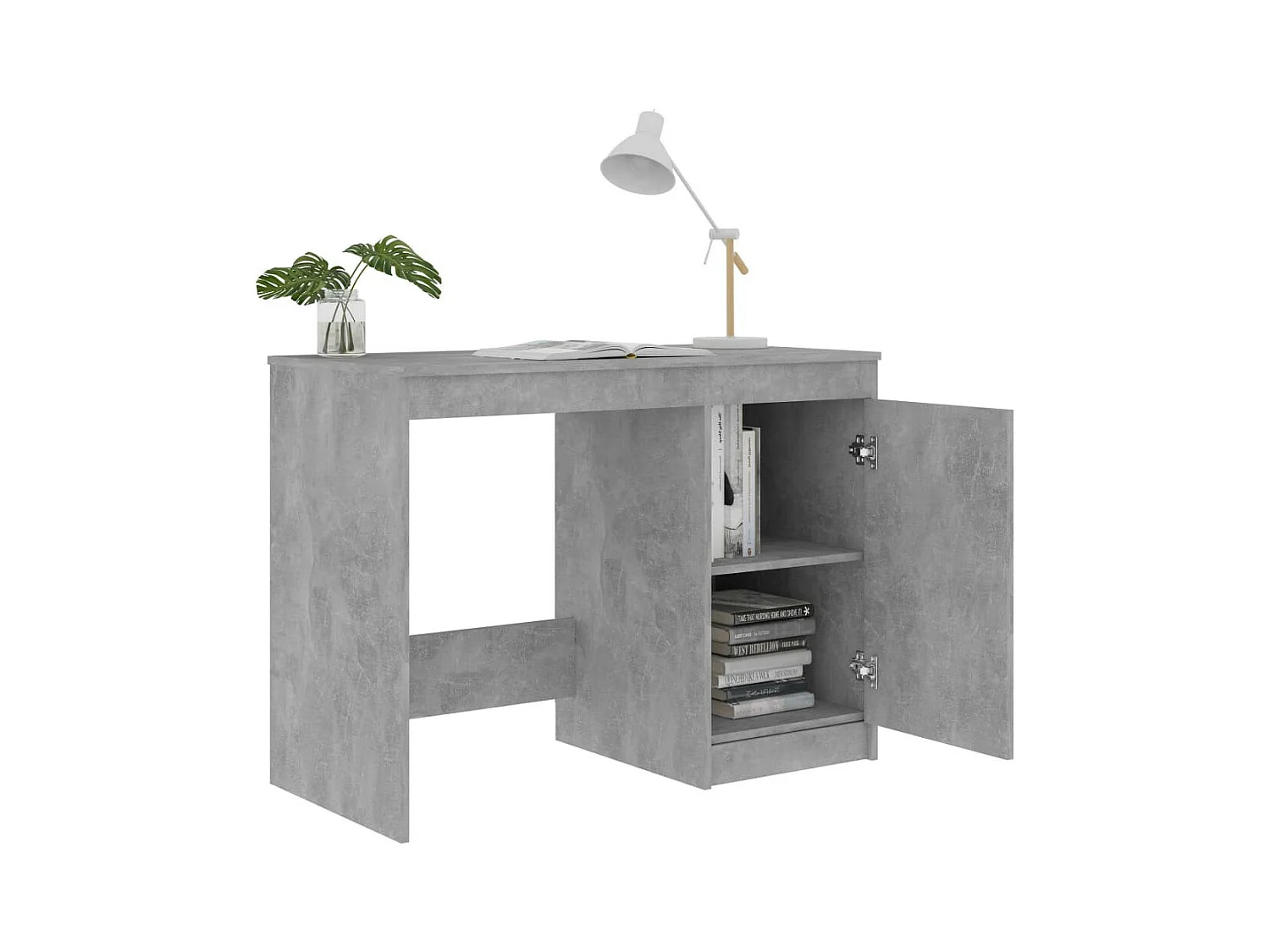 Bureau Gris béton 100x50x76