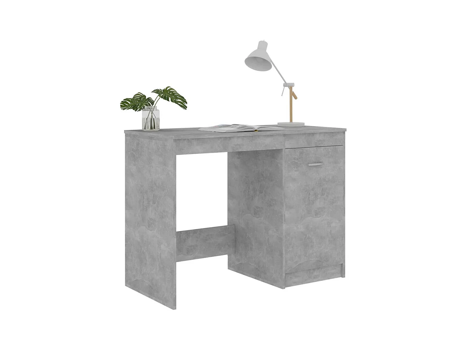 Bureau Gris béton 100x50x76
