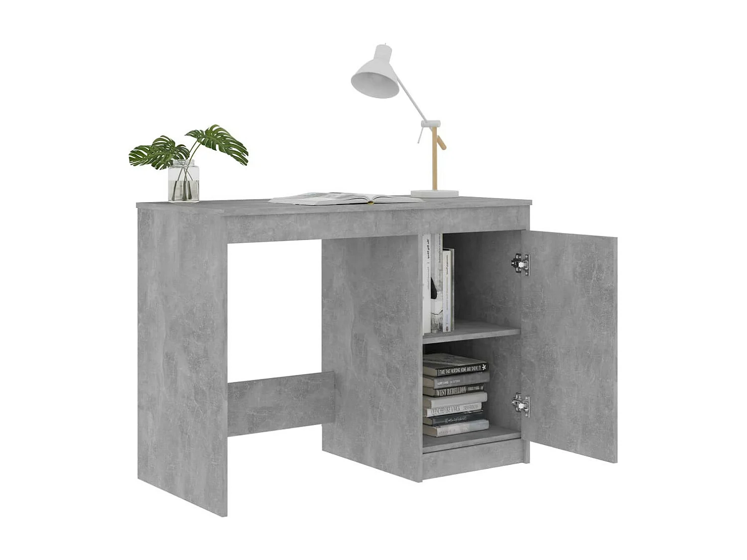 Bureau Gris béton 100x50x76
