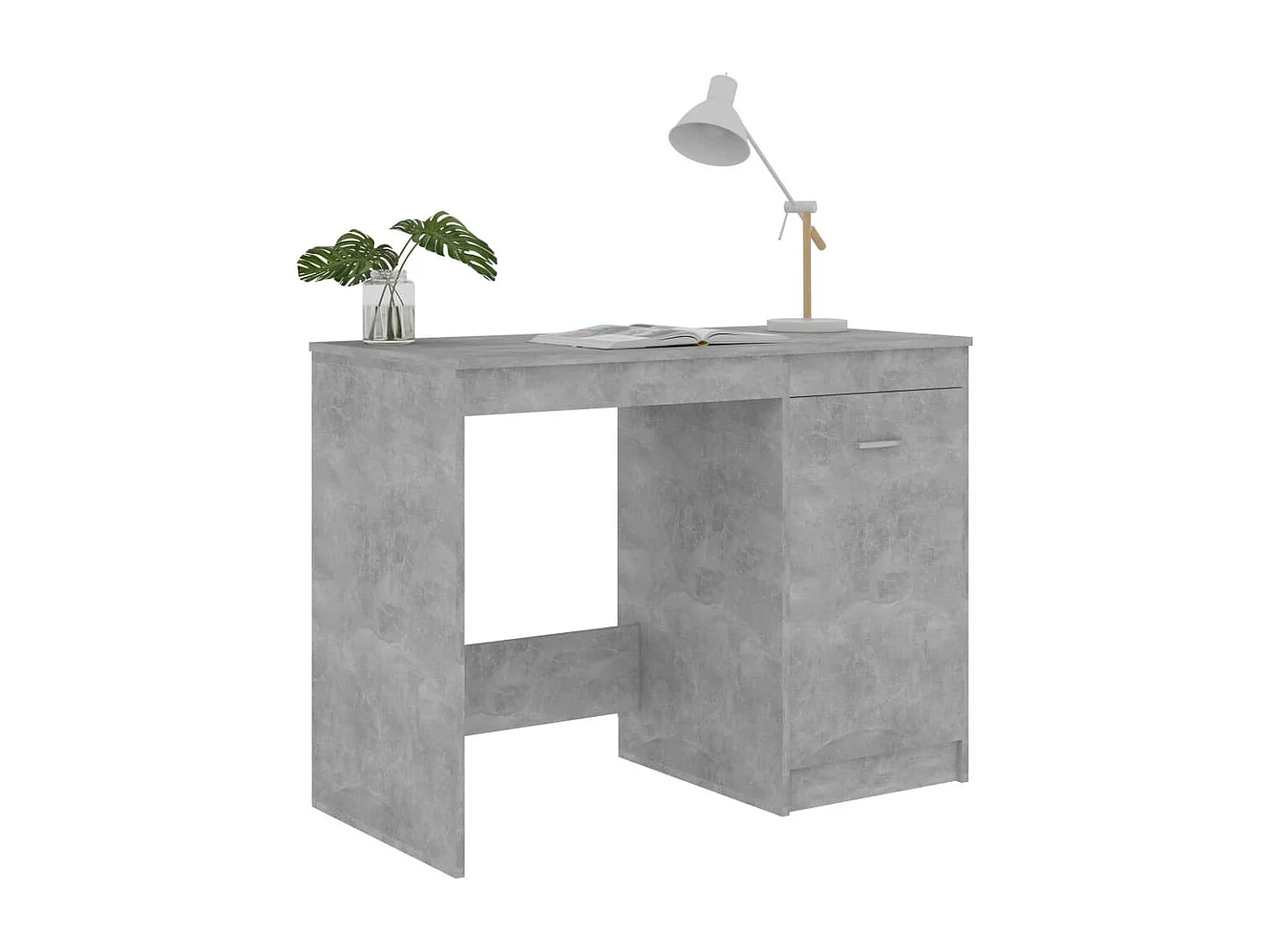 Bureau Gris béton 100x50x76
