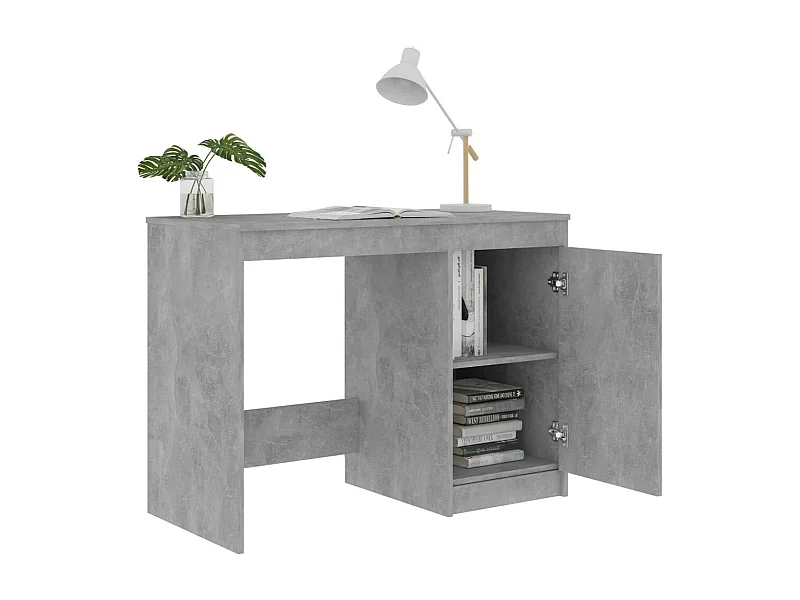 Bureau Gris béton 100x50x76