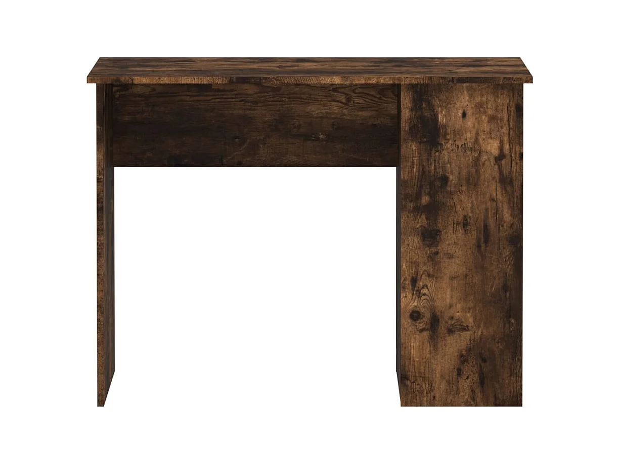 Bureau chêne fumé 100x55x75 bois d'ingénierie