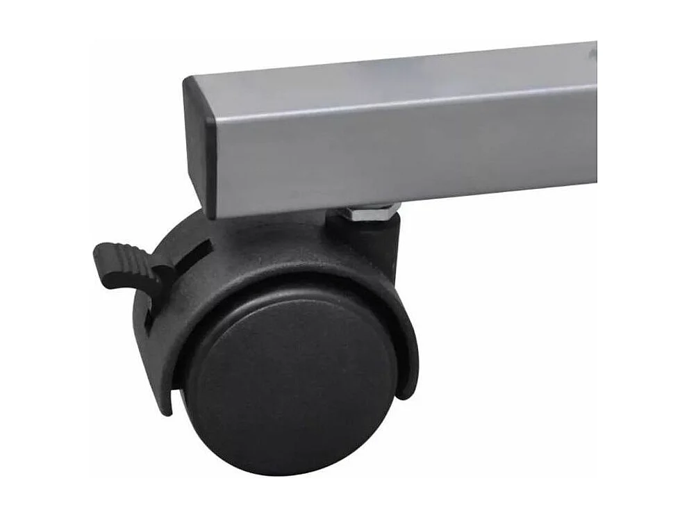 Bureau informatique bois blanc métal Sirya 60cm