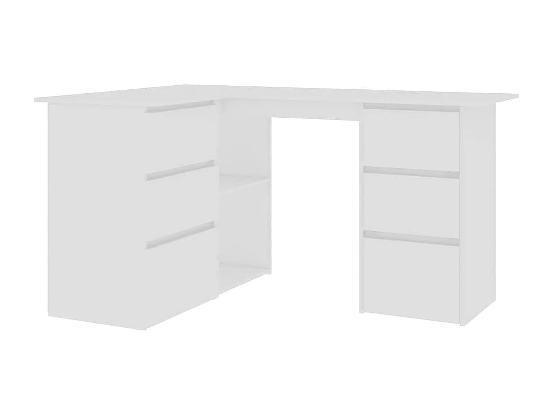 Bureau d'angle Blanc 145x100x76