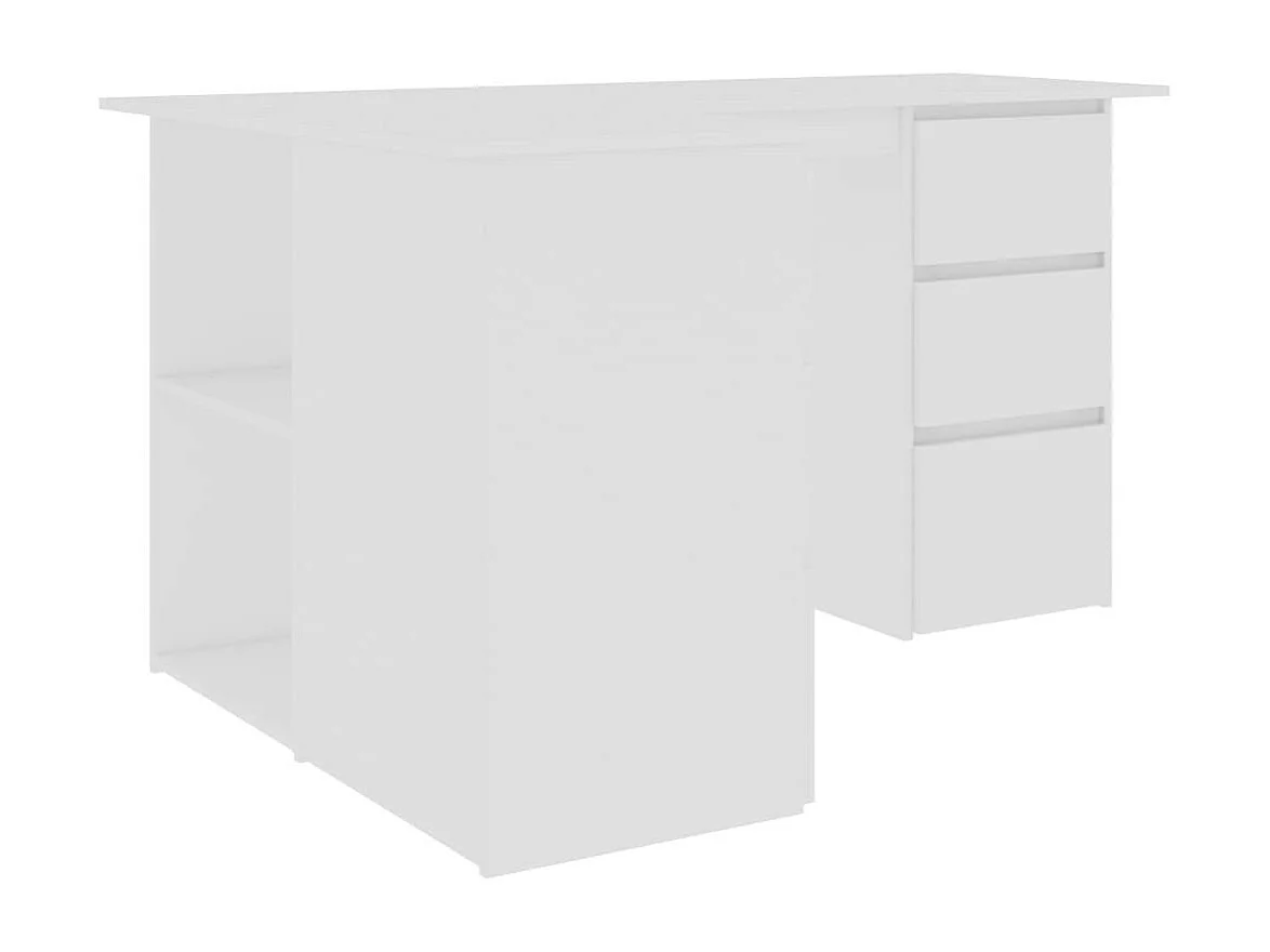 Bureau d'angle Blanc 145x100x76