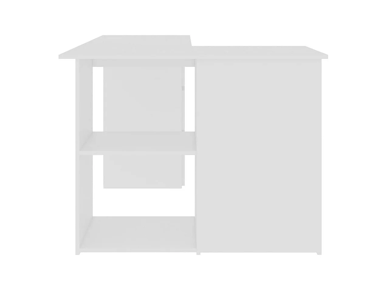 Bureau d'angle Blanc 145x100x76