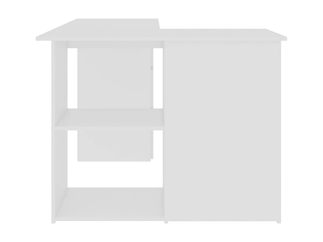 Bureau d'angle Blanc 145x100x76