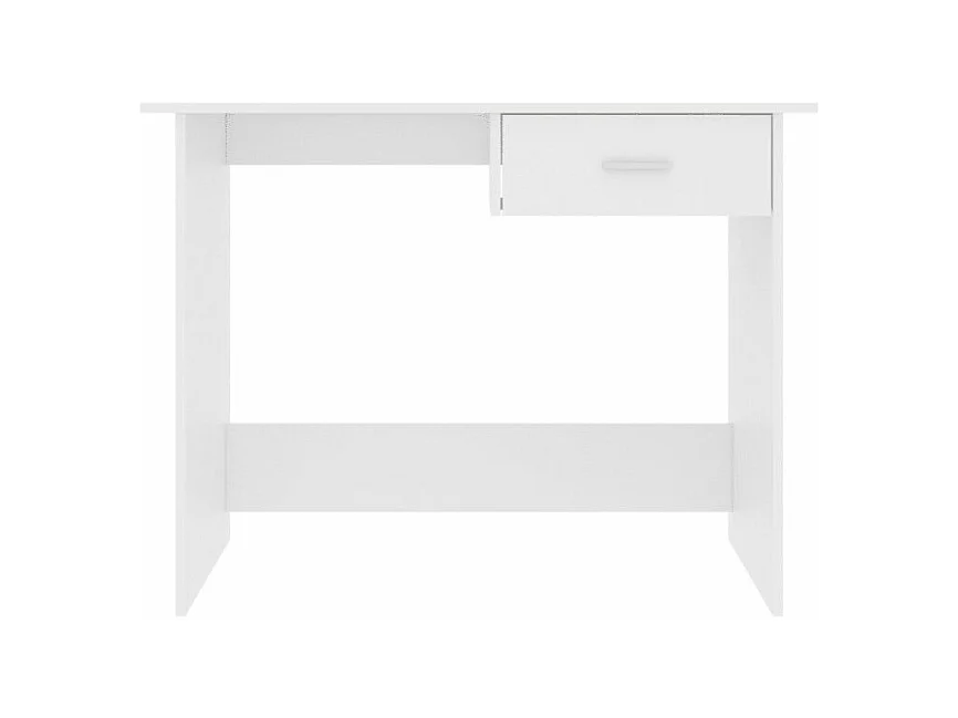 Bureau 1 tiroir bois blanc Athena