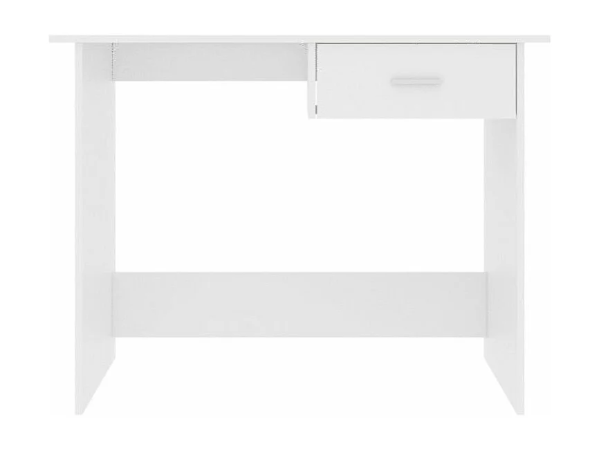 Bureau 1 tiroir bois blanc Athena
