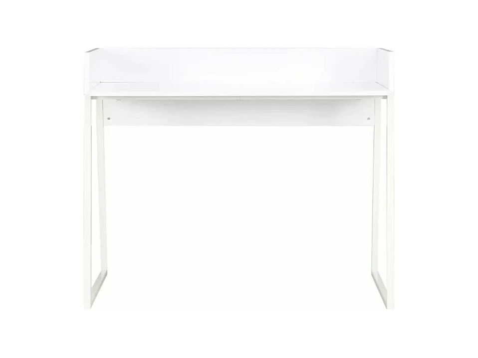 Bureau bois et métal blanc Papyrus