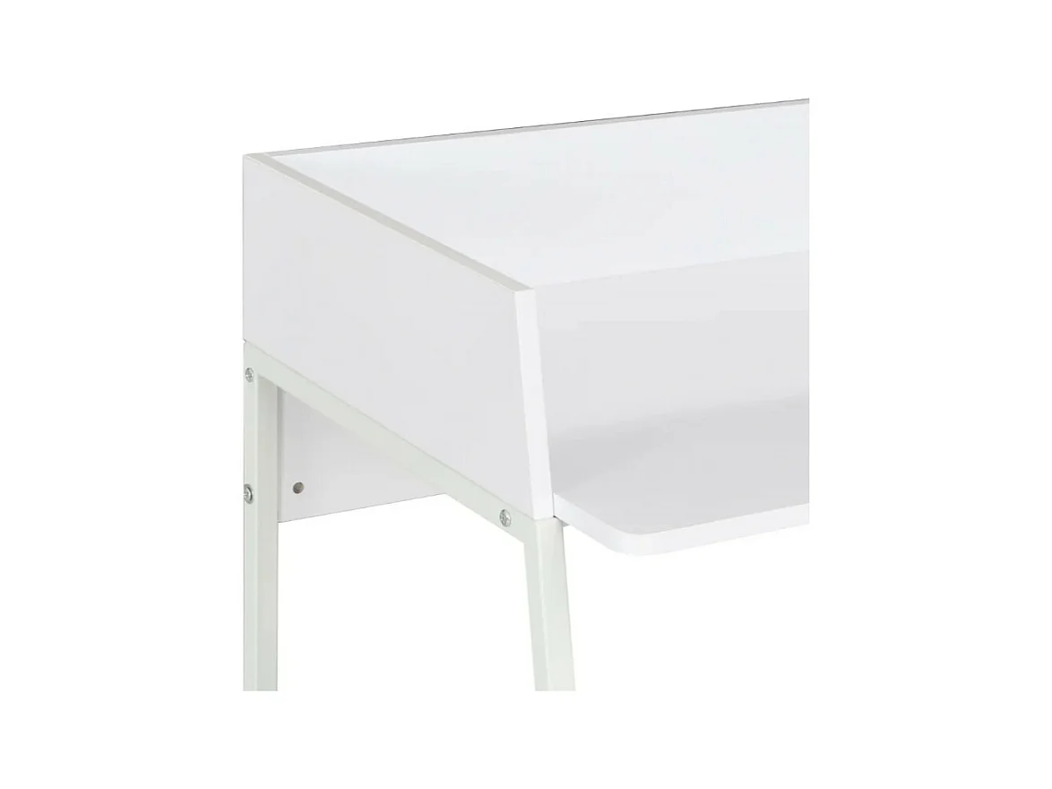 Bureau bois et métal blanc Papyrus