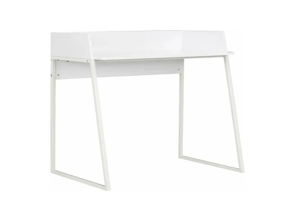 Bureau bois et métal blanc Papyrus