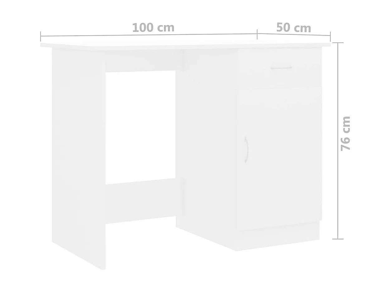 Bureau Blanc 100 x 50x76