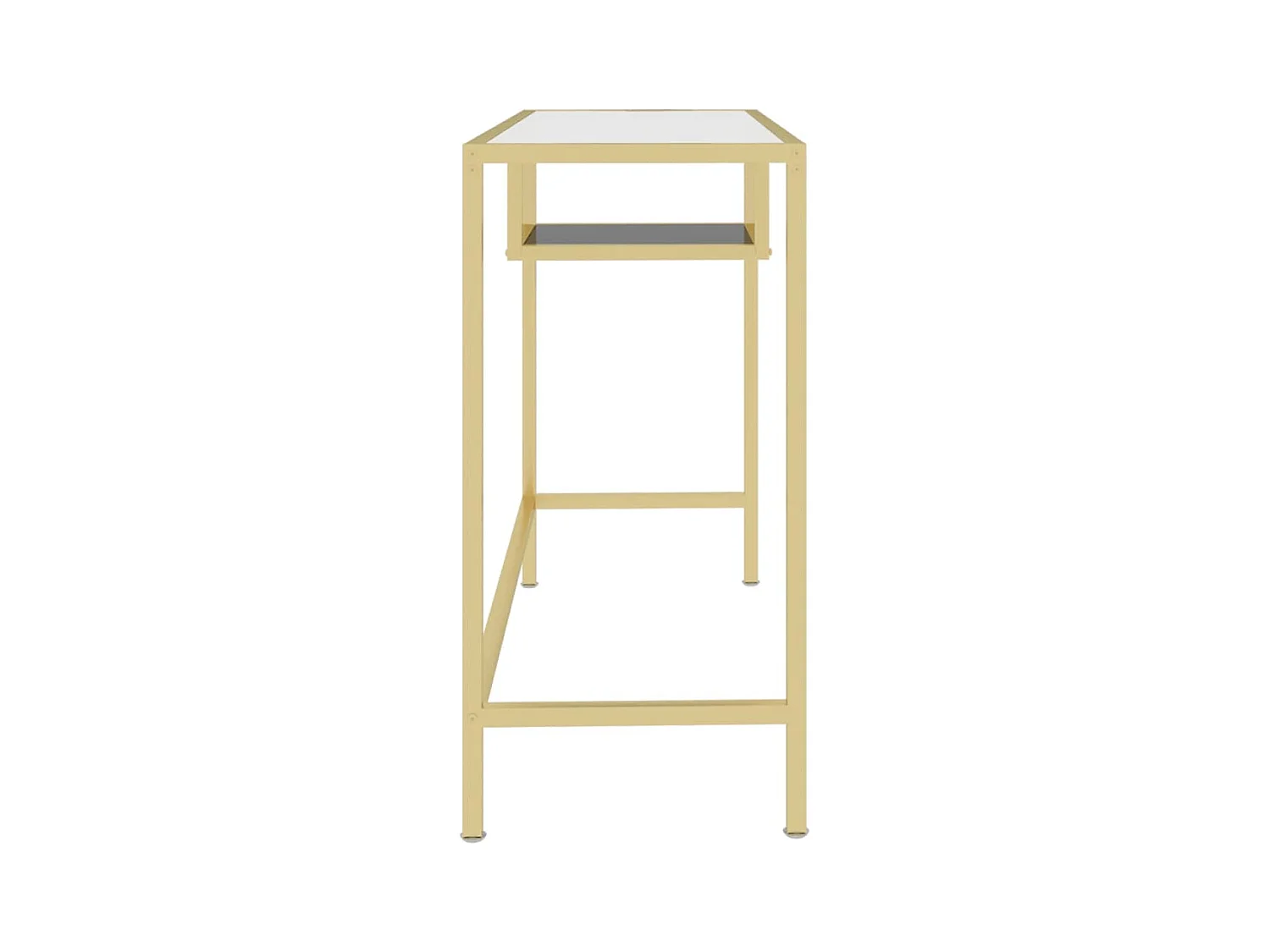 Bureau d'ordinateur Transparent 100x36x74 Verre trempé 2