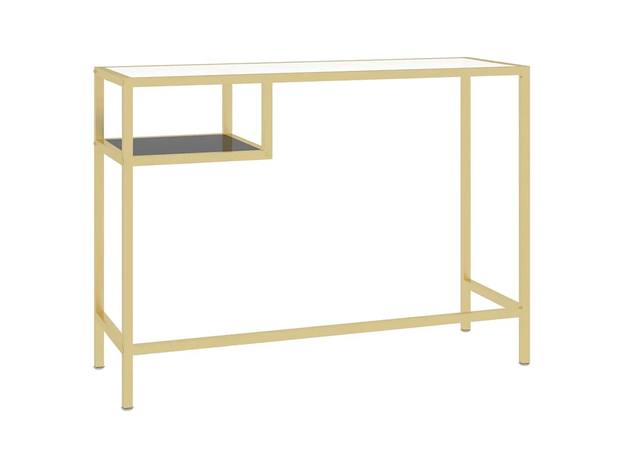Bureau d'ordinateur Transparent 100x36x74 Verre trempé 2