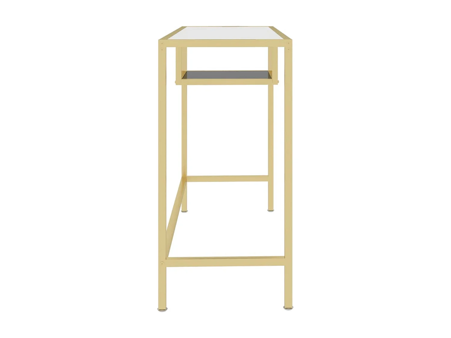 Bureau d'ordinateur Transparent 100x36x74 Verre trempé 2