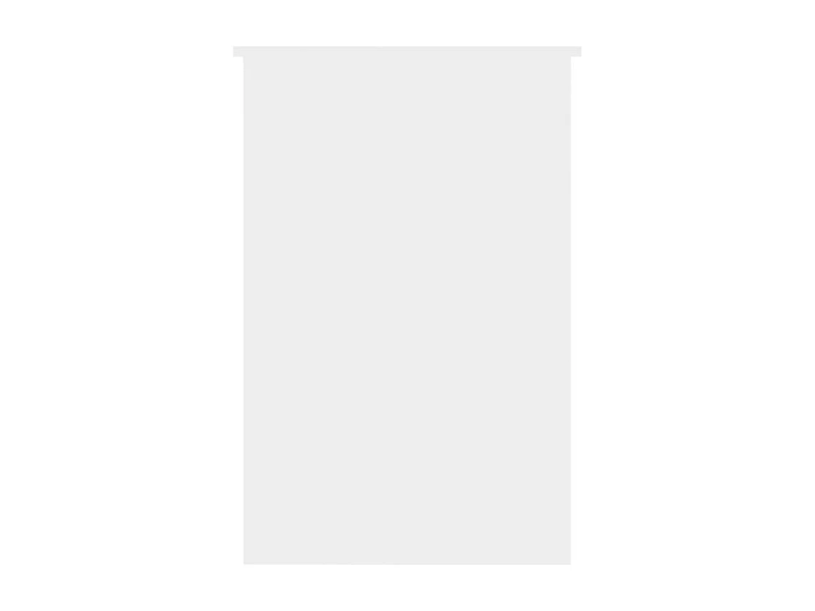 Bureau 1 tiroir bois blanc brillant Athena