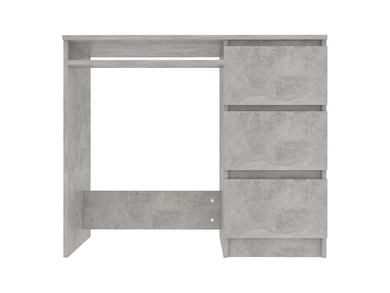 Bureau Gris béton 90x45x76
