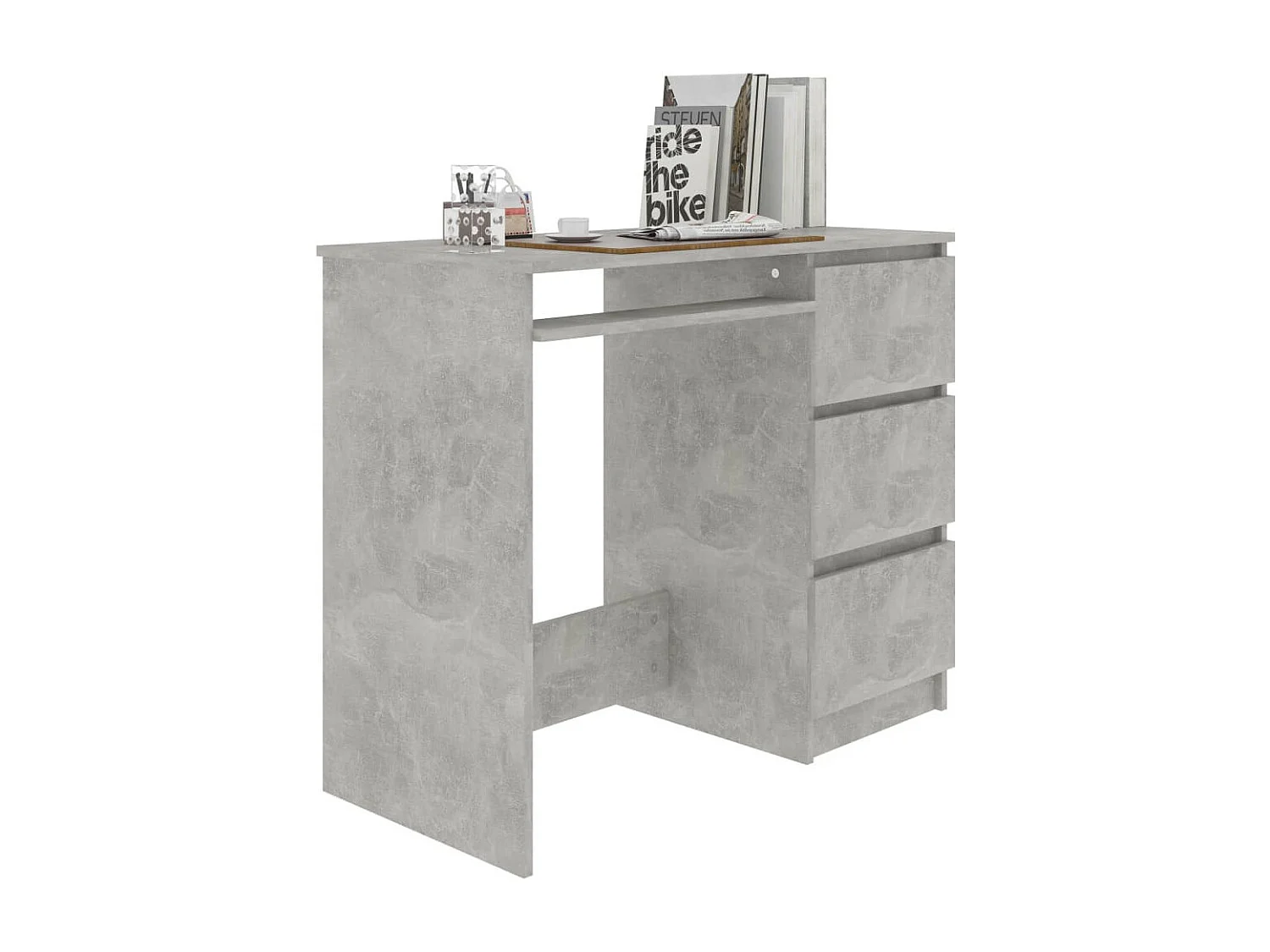 Bureau Gris béton 90x45x76