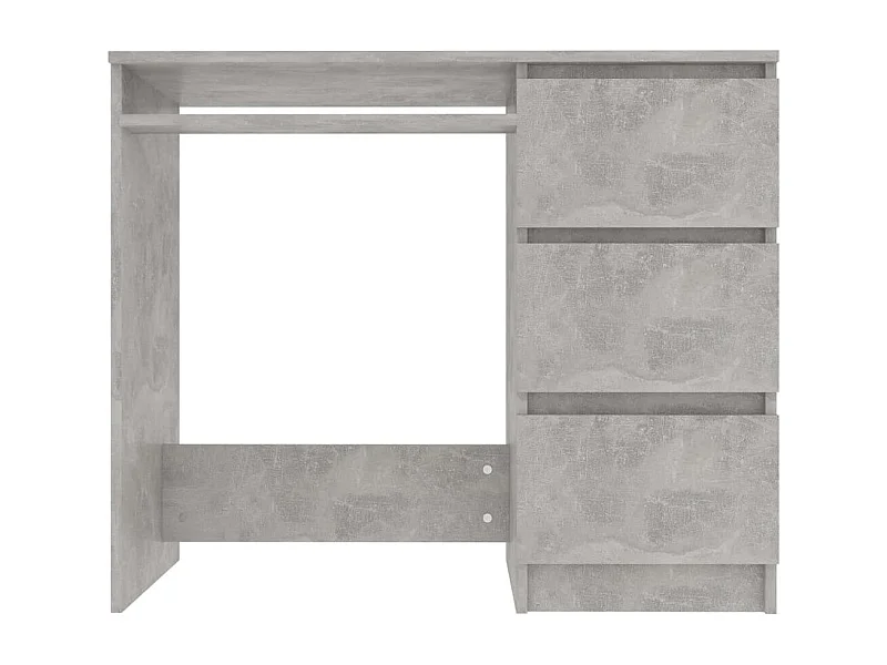 Bureau Gris béton 90x45x76