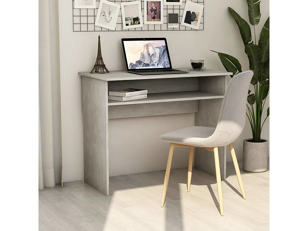 Bureau Gris béton 90x50x74 Valeria