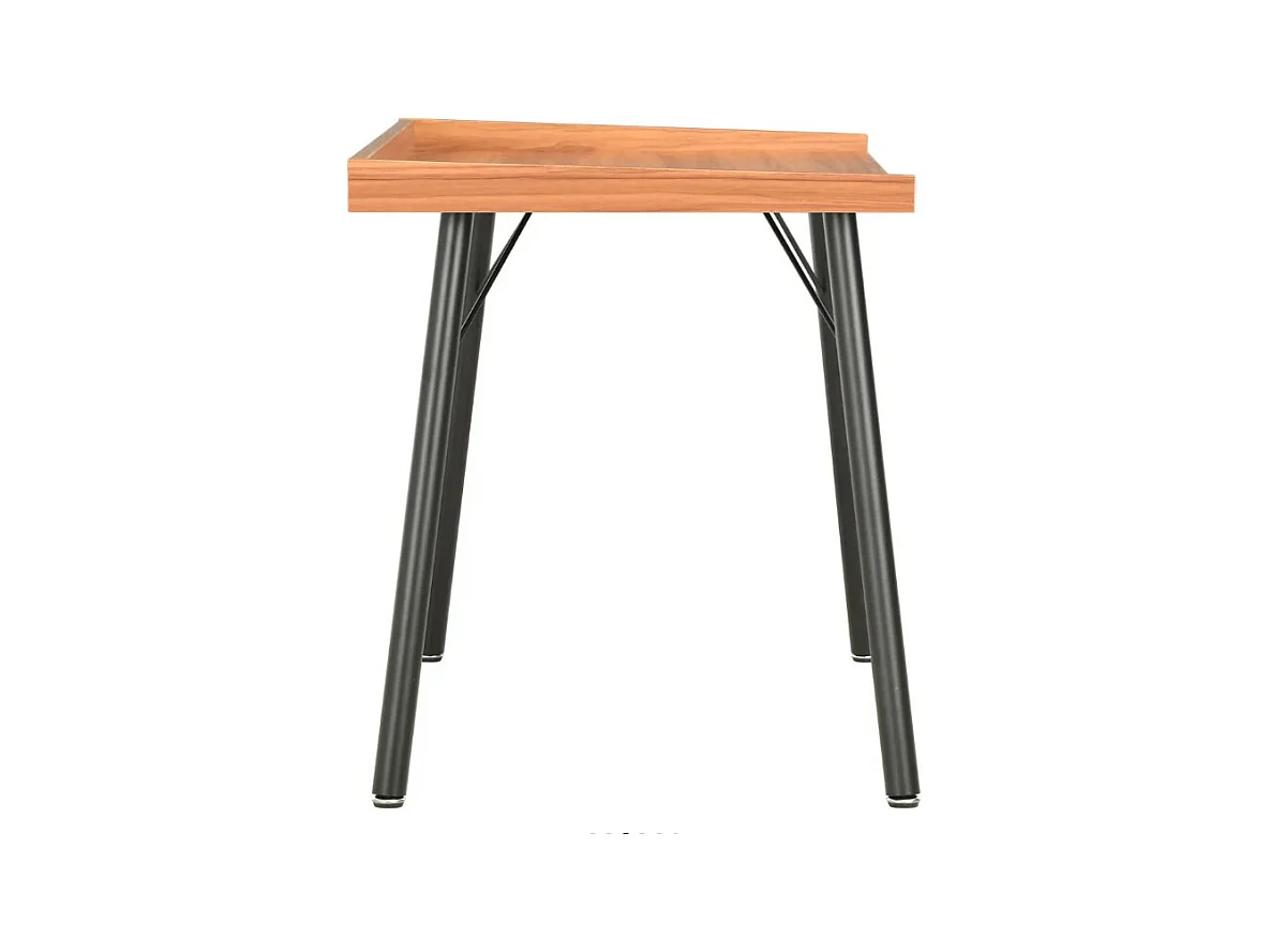 Bureau bois marron et pieds métal noir Coolair