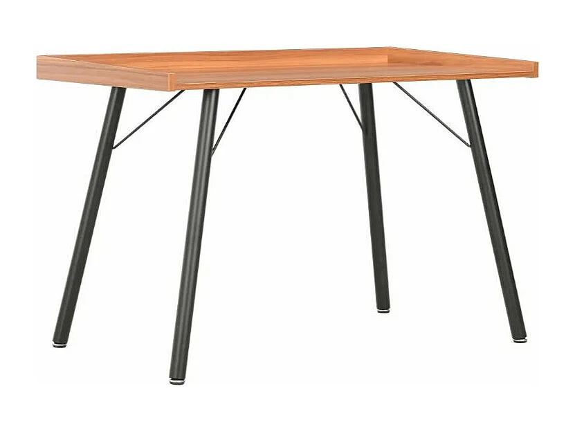 Bureau bois marron et pieds métal noir Coolair