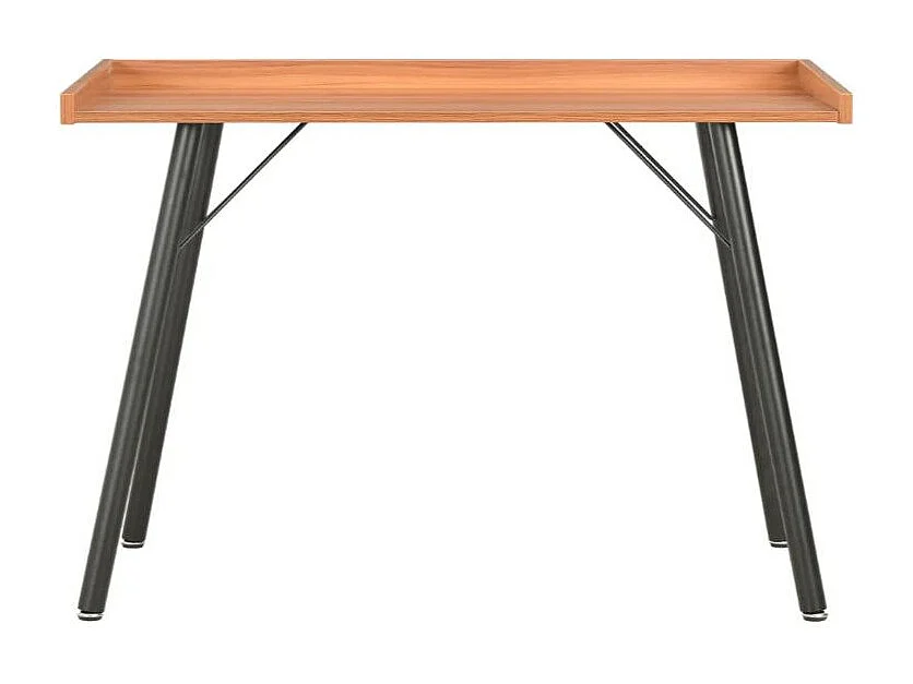 Bureau bois marron et pieds métal noir Coolair