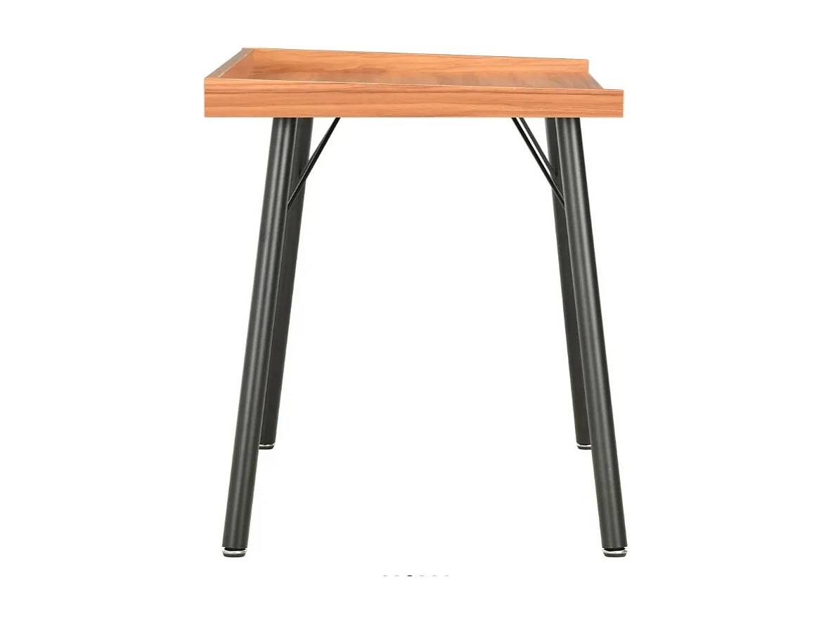 Bureau bois marron et pieds métal noir Coolair