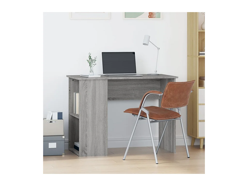 Bureau sonoma gris 100x55x75 bois d'ingénierie