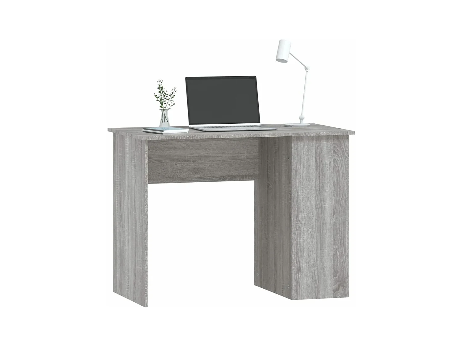 Bureau sonoma gris 100x55x75 bois d'ingénierie