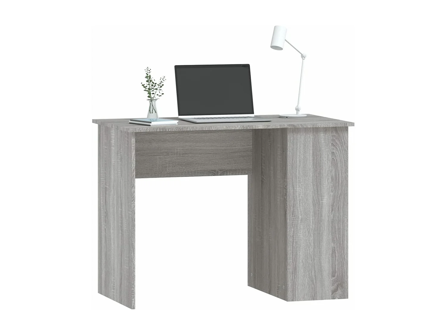 Bureau sonoma gris 100x55x75 bois d'ingénierie