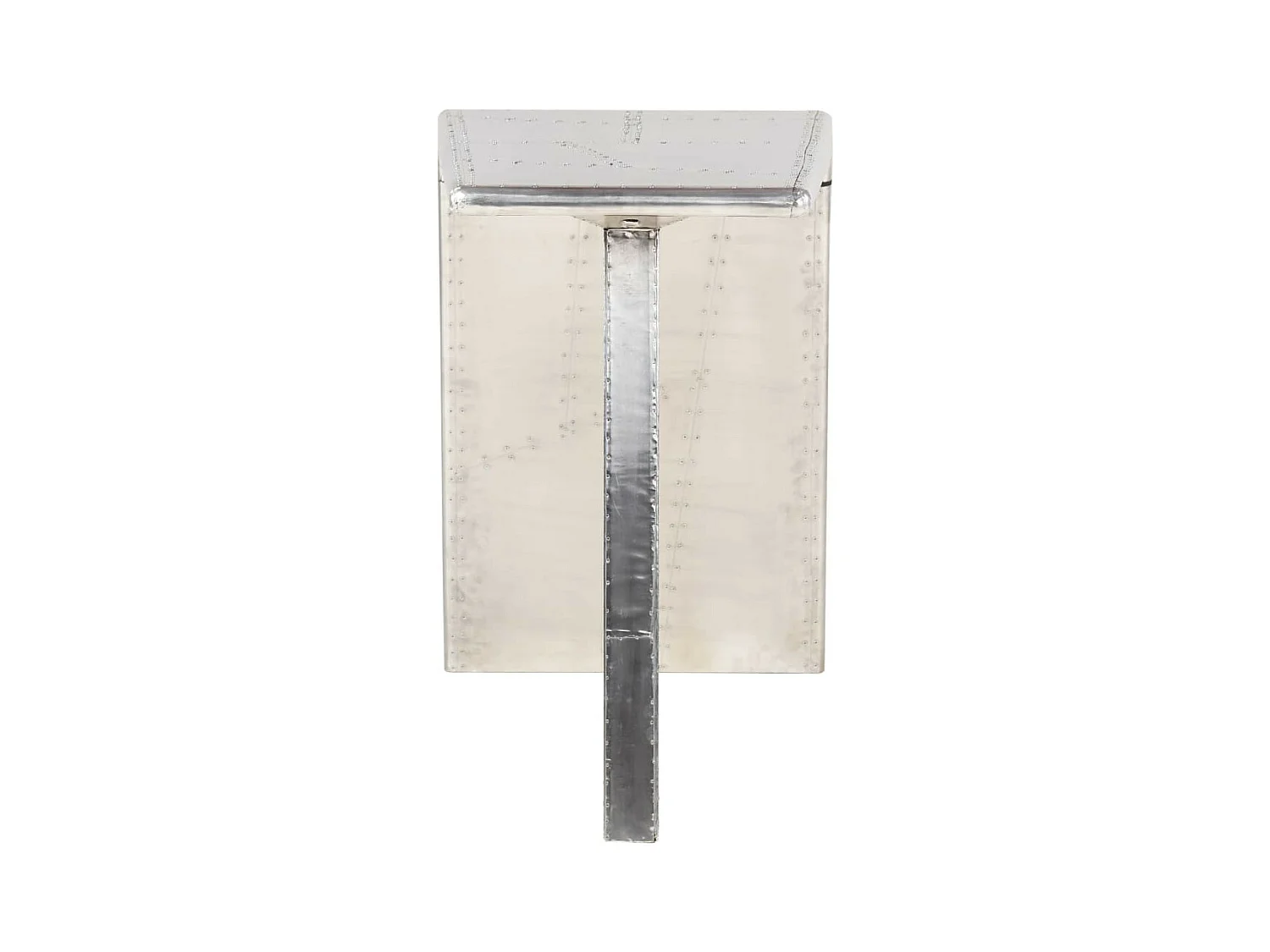 Bureau style avion Argenté 112x50x76 Métal