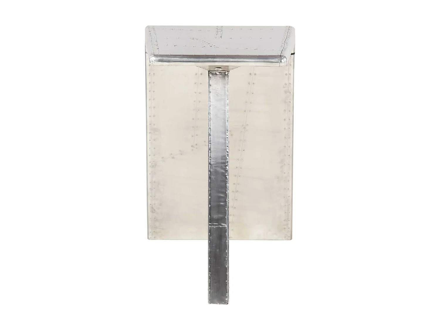 Bureau style avion Argenté 112x50x76 Métal