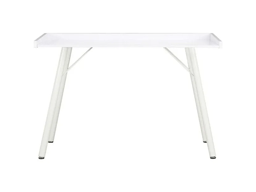 Bureau bois et pieds métal blanc Coolair