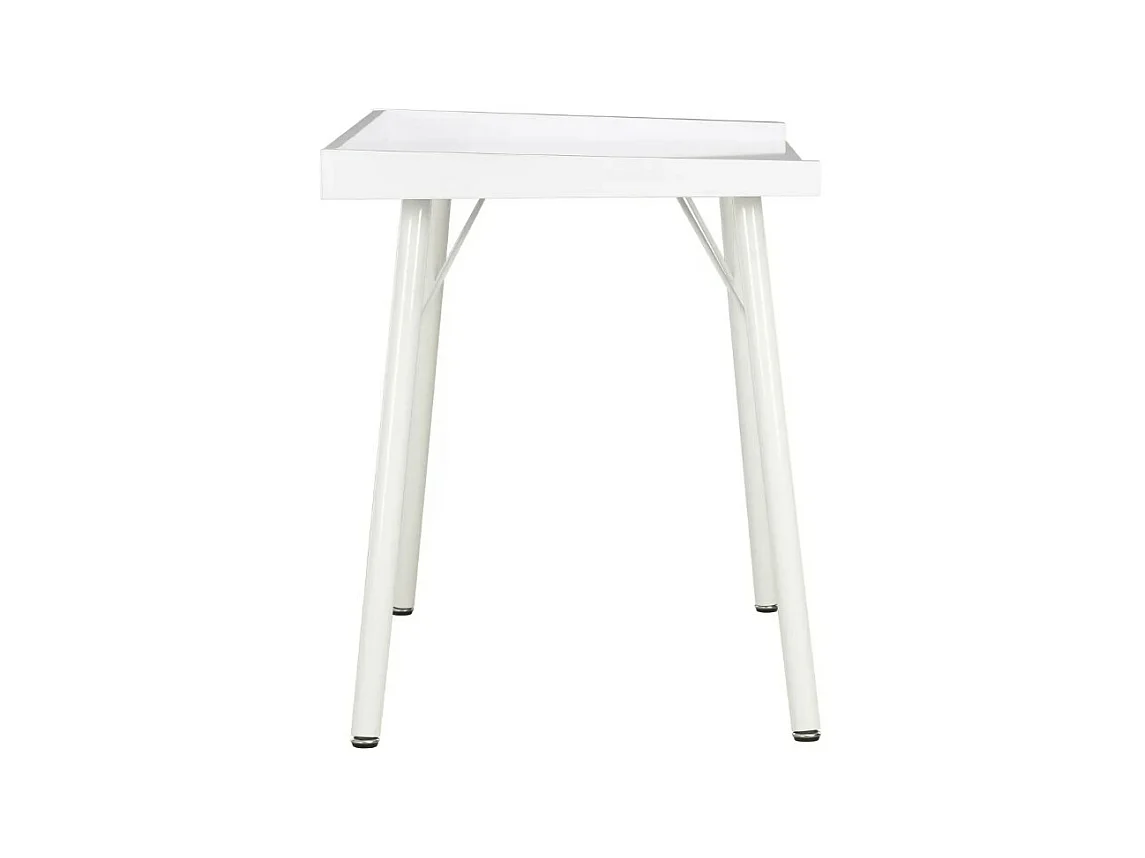 Bureau bois et pieds métal blanc Coolair