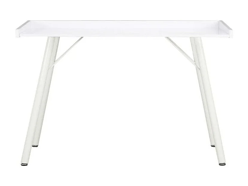 Bureau bois et pieds métal blanc Coolair