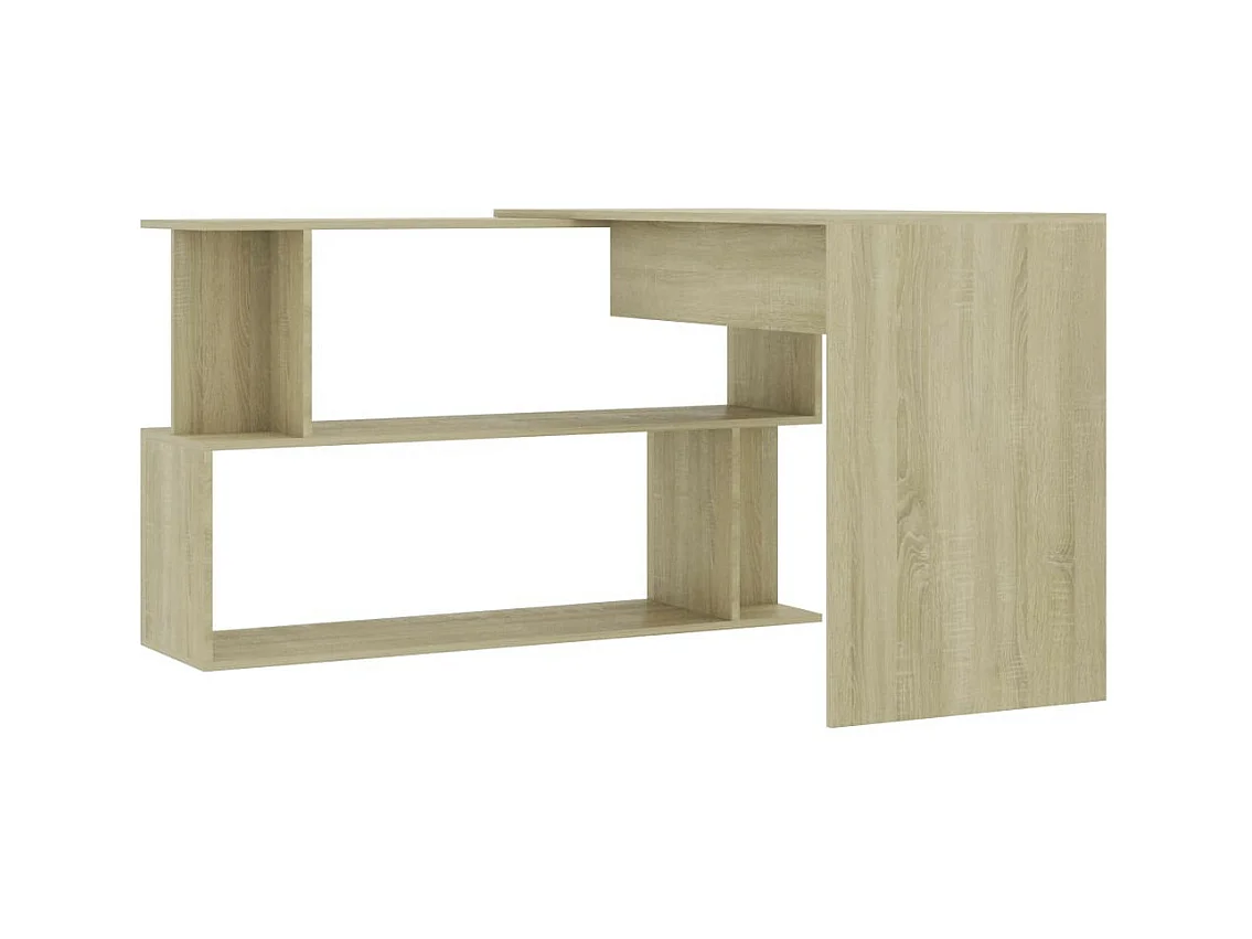 Bureau d'angle Chêne sonoma 200x50x76
