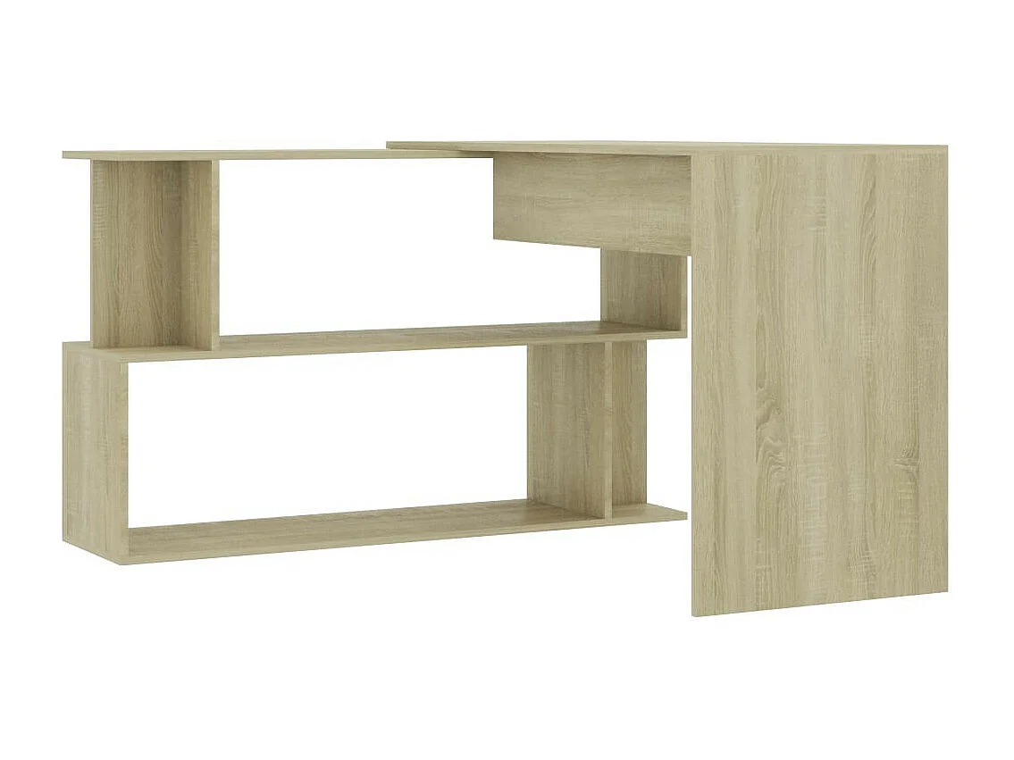Bureau d'angle Chêne sonoma 200x50x76