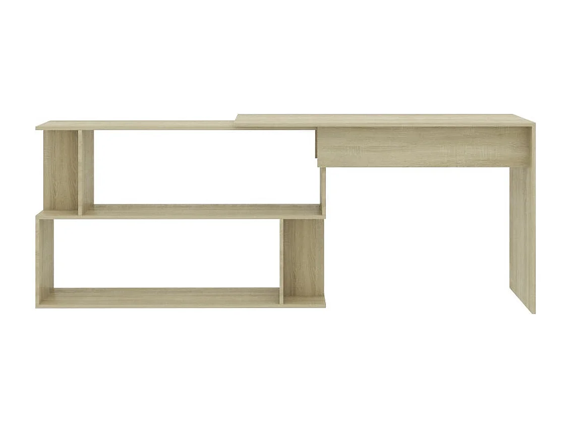 Bureau d'angle Chêne sonoma 200x50x76