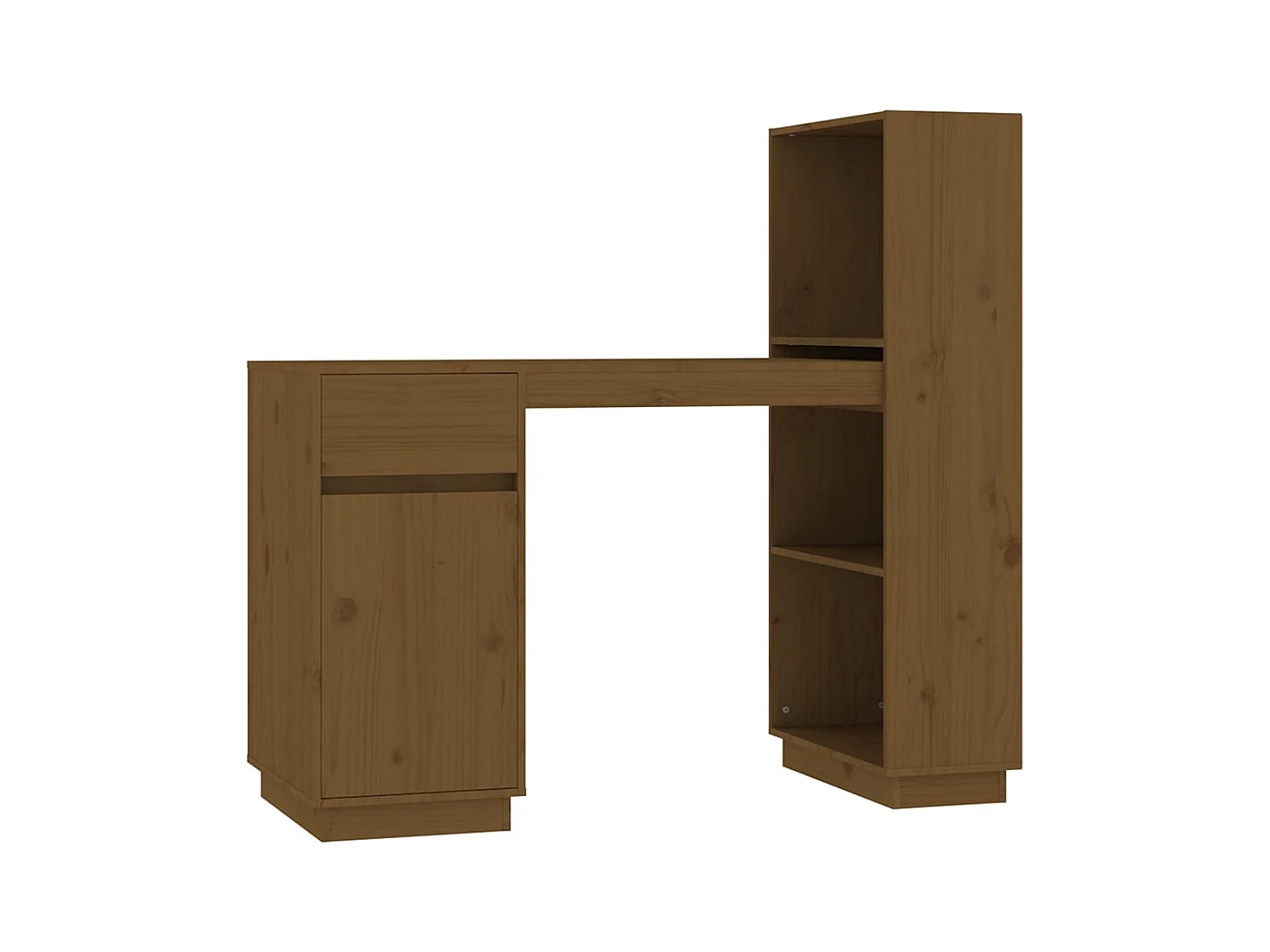Bureau Marron miel 110x53x117 Bois massif de pin