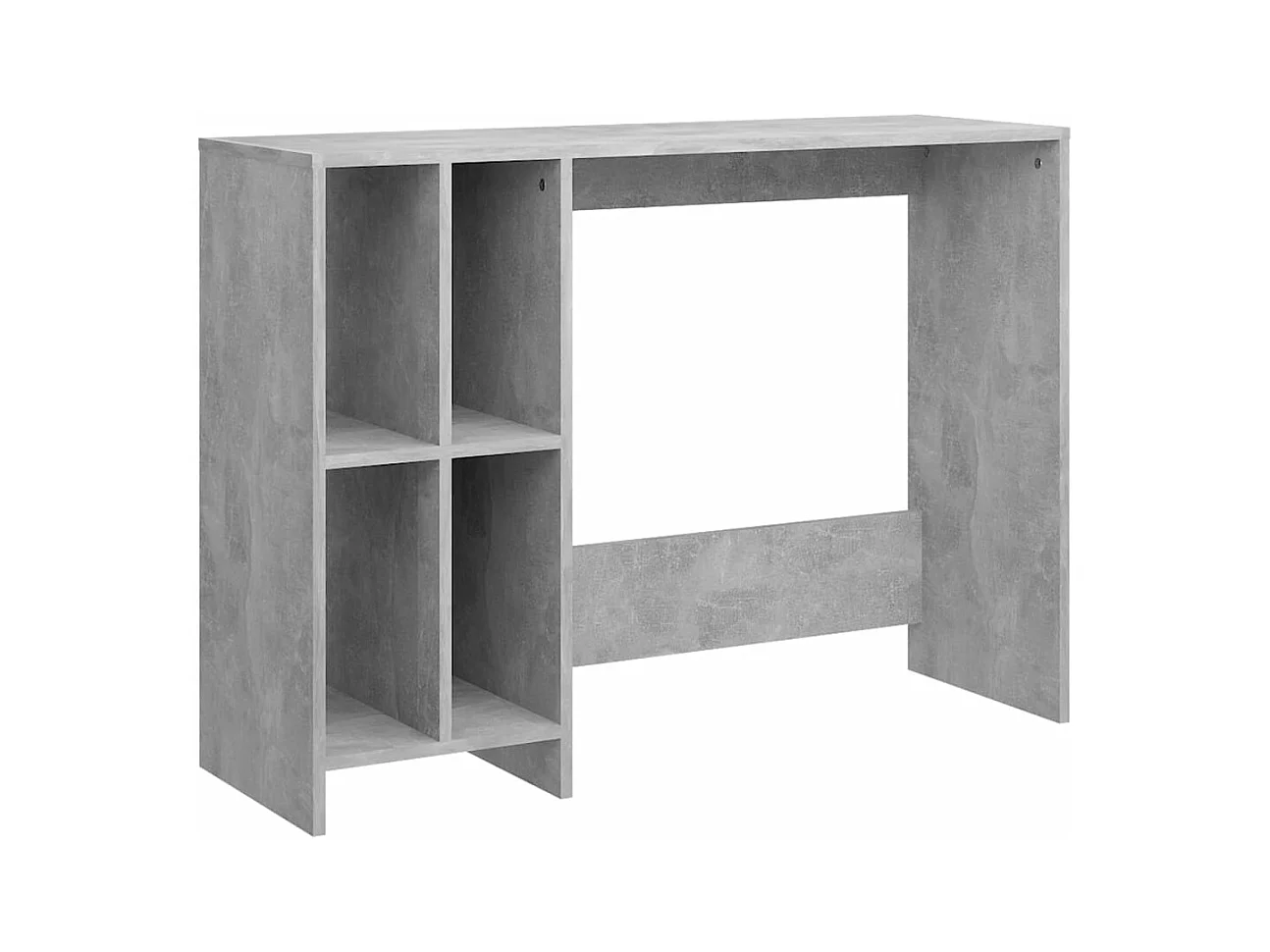 Bureau d'ordinateur portable Gris béton 102,5x35x75