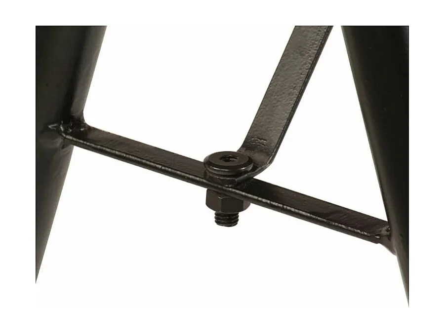 Bureau manguier massif clair et pieds métal noir Illico