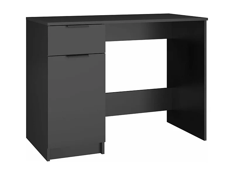 Bureau noir 100x50x75 bois d'ingénierie