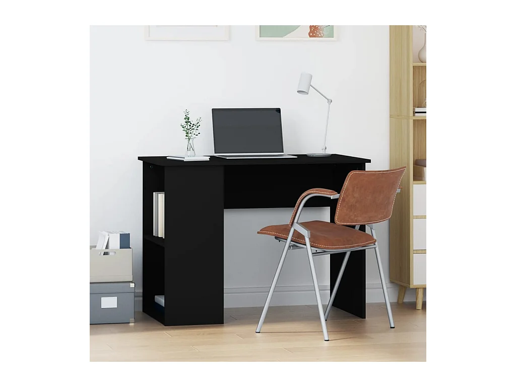 Bureau Noir 100x55x75 Bois d'ingénierie