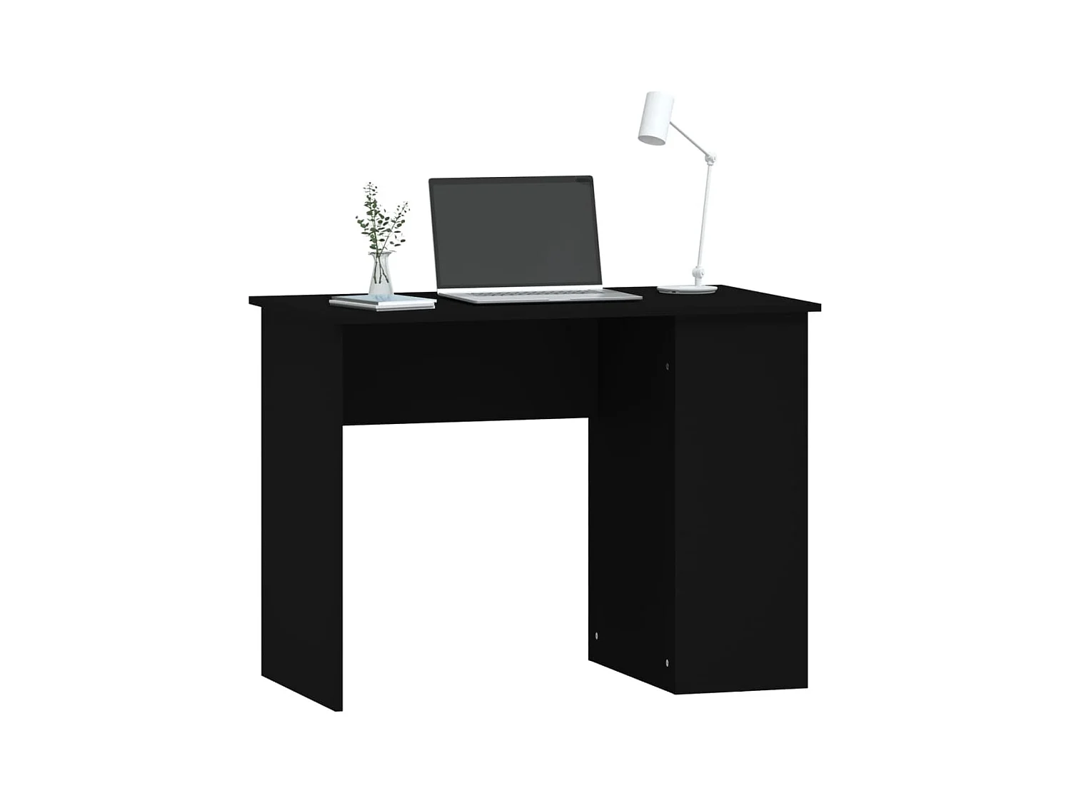 Bureau Noir 100x55x75 Bois d'ingénierie