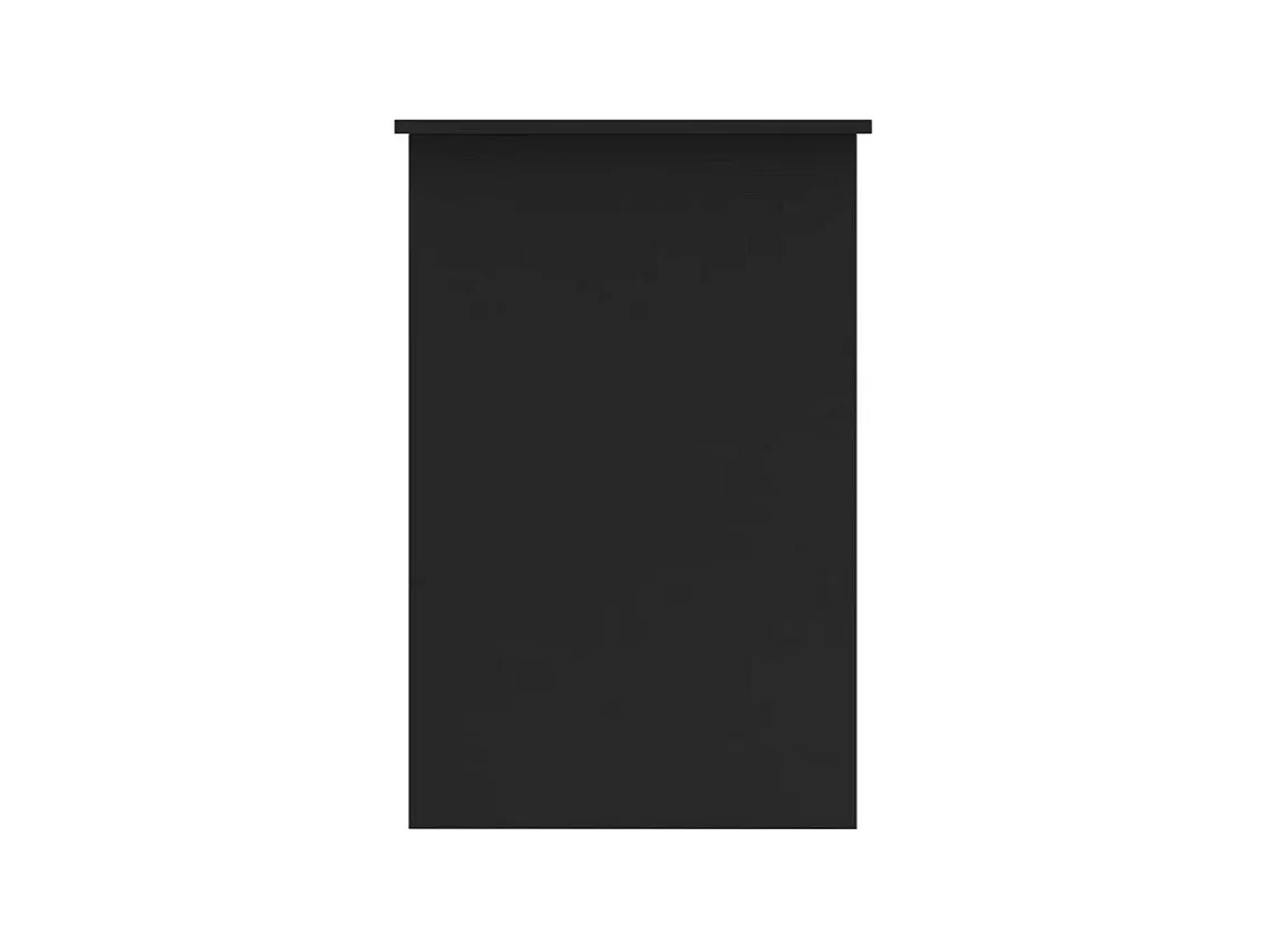 Bureau 1 tiroir bois noir Athena