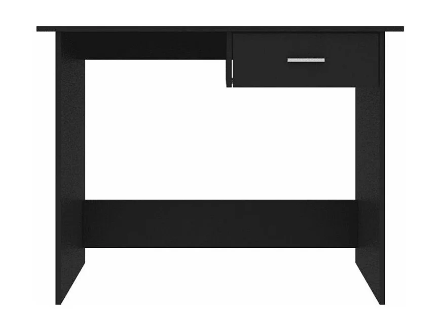 Bureau 1 tiroir bois noir Athena