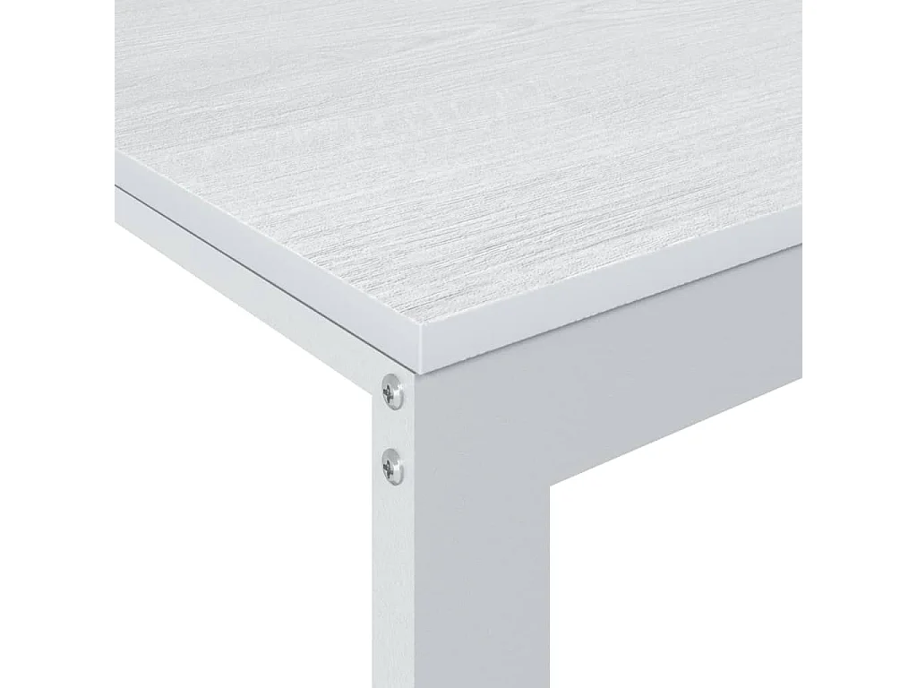 Bureau d'ordinateur Blanc 110x60x73